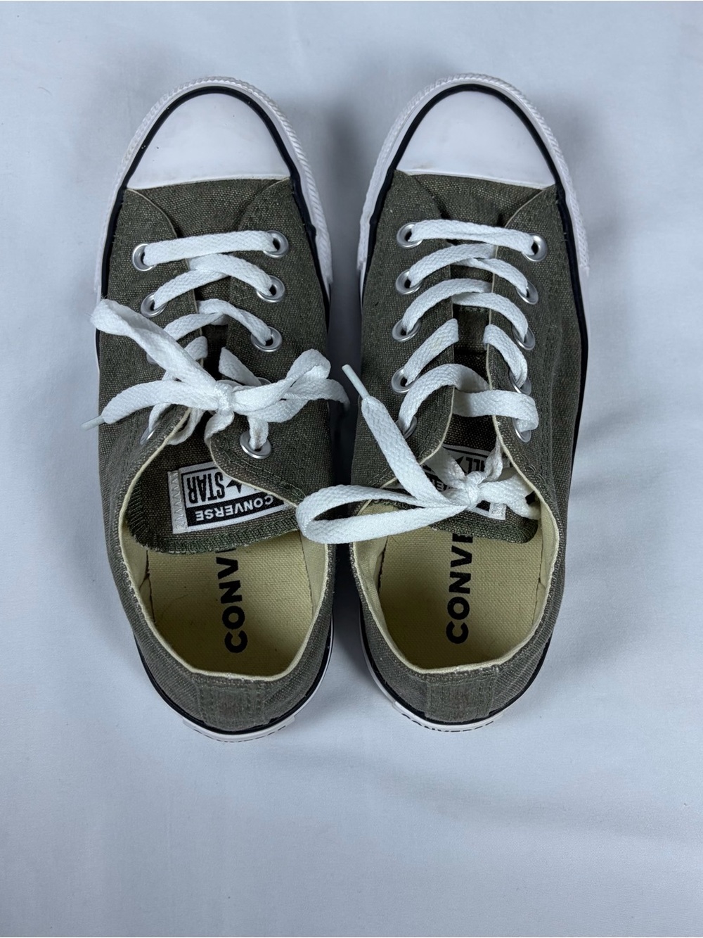 Converse All Star Low Tops in "Washed Ashore" Green Gray color - Picture 2 of 8